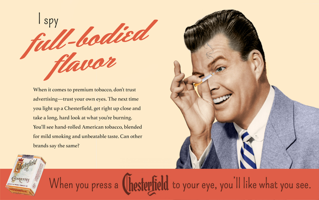 Illustration for article titled How Far We’ve Come: These Vintage Cigarette Ads Could Never Have Run Today